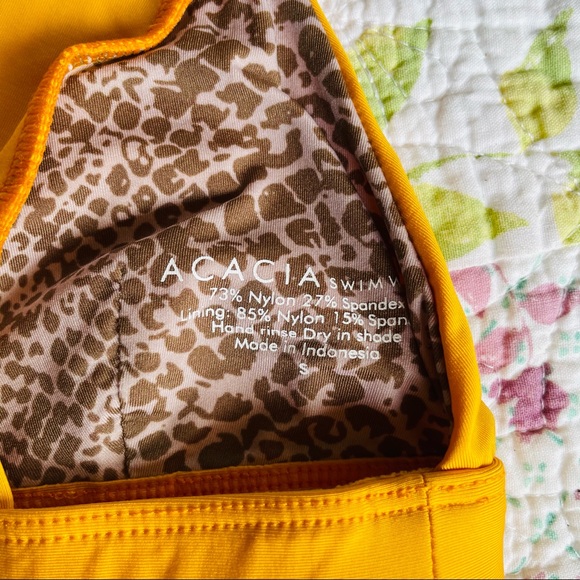 Acacia Tangelo Bolong Bikini top in color Acacia Neema bottom in Color Tangelo - Picture 8 of 15